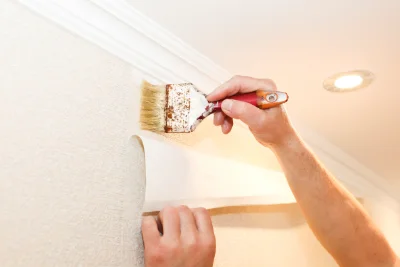 Pose de papier peint à Sagnes-et-Goudoulet — revêtements muraux et toiles de verre